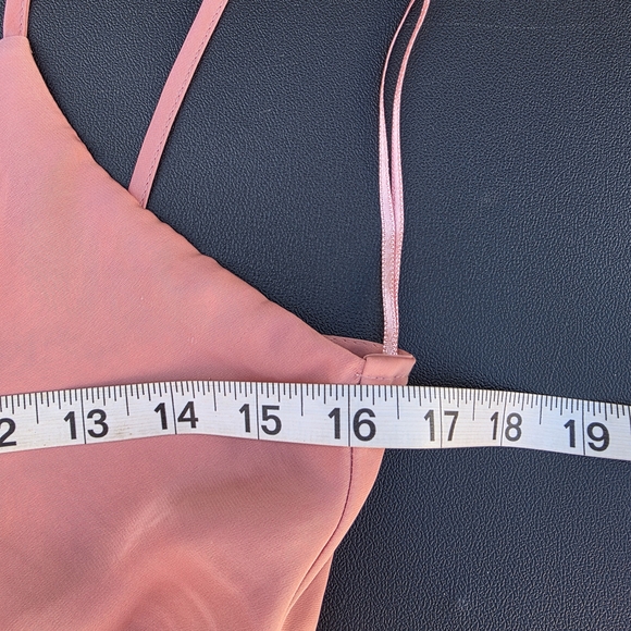 Zara Petal Pink Satin Slip Maxi Dress Garment Size Small - Picture 5 of 6